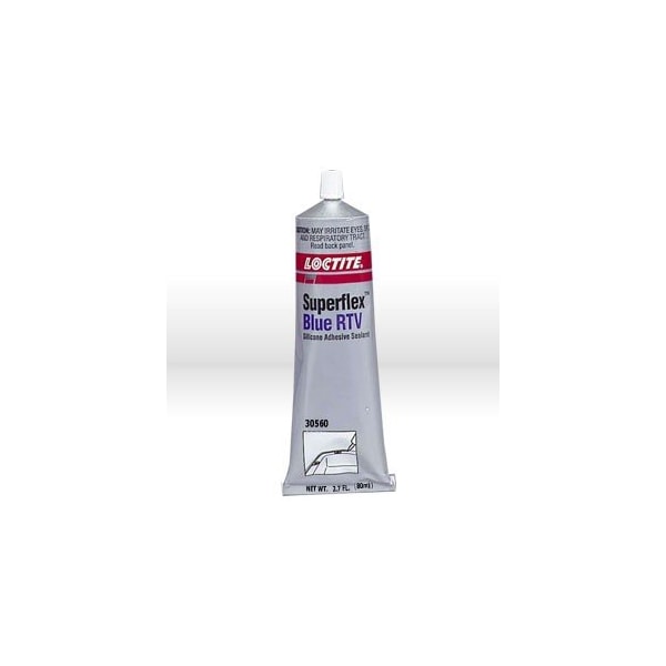 Loctite Silicone Sealant, SuperflexR Blue RTV, Silicone Adhesive Sealant 80 ml Tube, Carded LOC30560 - main